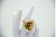 Conjunto de anel, pulseira e gargantilha em ouro amarelo