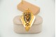 Conjunto de adereços com brincos e pregadeira em ouro amarelo com pérolas