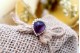 Anel em ouro em forma de coração com diamantes (21) em talhe brilhante 8/8 