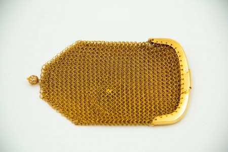 Porta moedas de mão em ouro amarelo