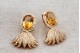Brincos em ouro com (110) diamantes em talhe brilhante