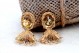 Brincos em ouro com (110) diamantes em talhe brilhante