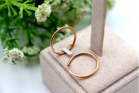 Brincos - argolas em ouro amarelo 