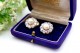 Brincos em ouro branco com lascas de diamante em talhe brilhante e pérola