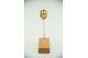 Brinco - argolas em ouro amarelo com segmentos escovados.
