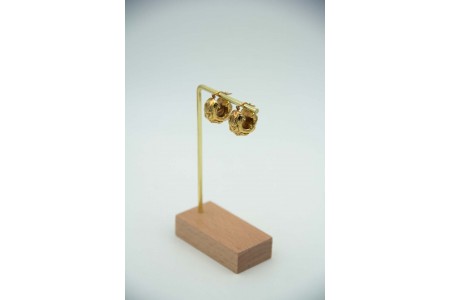 Brincor - argolas de ouro amarelo relevdos
