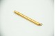 Porta-Lápis de ouro amarelo liso com argola de suspensão.