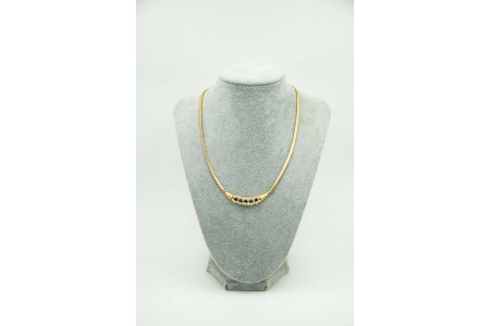 Gargantilha de ouro amarelo com 