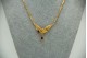 Gargantilha de ouro amarelo com diamantes (15) em talhe brilhante (15) 