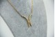 Gargantilha de ouro amarelo com diamantes (27) em talhe brilhante aplicados 