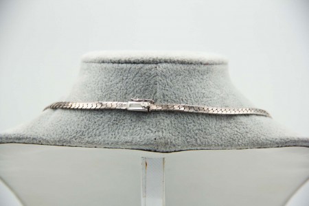 Gargantilha em ouro bicolor com diamantes (53) em talhe brilhante 8/8