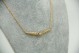 Gargantilha de ouro bicolor com diamantes (40) em talhe brilhante 8/8.