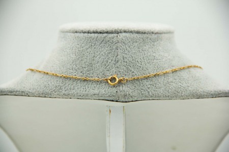 Gargantilha em ouro bicolor com diamantes (40) em talhe brilhante 8/8.