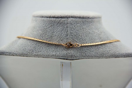 Gargantilha em ouro amarelo com diamantes (49) em talhe brilhante 8/8 encastrado