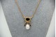  Gargantilha de ouro amarelo  em forma de coração com diamantes (22) 