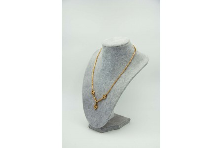 Gargantilha articulada em ouro amarelo com diamantes (61) em talhe brilhante 8/8