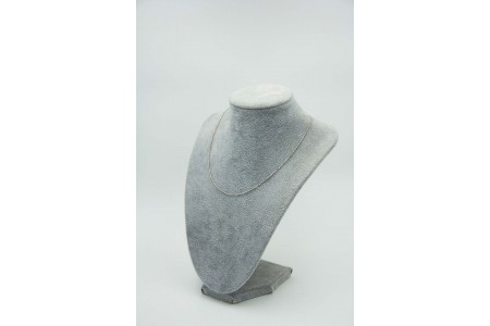 Gargantilha fina de ouro branco