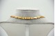 Gargantilha de ouro amarelo com diamantes (140) em talhe brilhante 8/8 e safiras