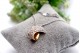 Medalha - pingente em ouro bicolor com diamantes (29) em talhe brilhante 8/8.