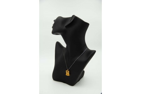 Medalha - Pingente em ouro amarelo de miniatura da Sé de Lisboa