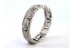  Pulseira em platina de forma articulada com diamantes (257) em talhe brilhante