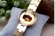 Pulseira em ouro com lascas de diamantes e esmeraldas