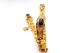 Pulseira em ouro amarelo com elos articulados, diamantes (32) em talhe brilhante