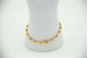 Pulseira em ouro amarelo articulada com diamantes (8) em talhe brilhante 8/8
