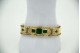 Pulseira articulada de ouro amarelo com diamantes (48) em talhe brilhante 8/8 