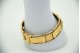 Pulseira articulada de ouro amarelo com diamantes (48) em talhe brilhante 8/8 