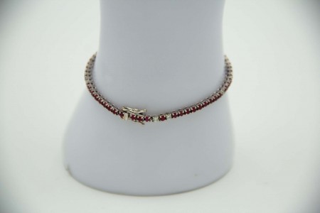 Pulseira articulada de ouro branco com diamantes