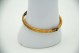 Pulseira de ouro amarelo maliável com esmaltes e figura de Nossa Senhora 
