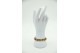 Pulseira articulada em ouro amarelo com flores em cada elo, esmaltes em cada elo