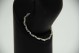 Pulseira articulada de ouro branco com diamantes (28) em talhe brilhante 8/8 