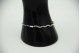 Pulseira de ouro branco articulada com diamantes (27) em talhe brilhante 8/8.