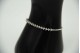 Pulseira de ouro branco articulada com diamantes (48) em talhe brilhante 8/8.