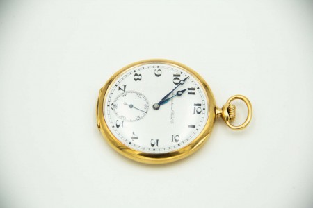 Relógio de bolso em ouro