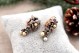 Brincos em ouro e prata com lascas de diamantes