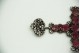 Cruz em ouro e prata com diamantes (99) em talhe brilhante e rubis 