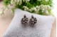  Brincos em prata e ouro com lascas de diamantes e aplicações