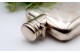 Cantil de bolso em prata para whisky com base amovível