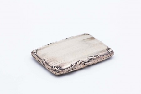  Cartoneira/Agenda de formato retangular em prata