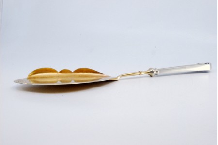 Espátula de serviço de bolo em prata