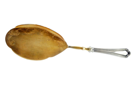 Espátula de serviço de bolo em prata
