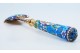 Colher de prata para temperos ao gosto russo,  esmaltada ao estilo Cloisonné e dourada.