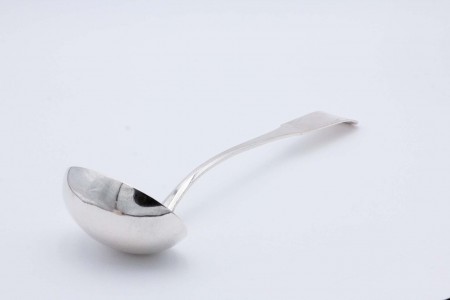 Concha de sopa em prata lisa