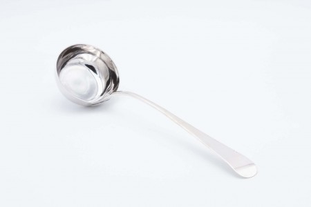 Concha de sopa em prata lisa