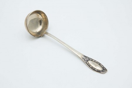 Concha de sopa em prata lisa