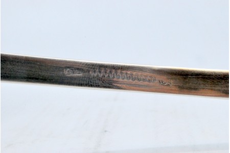 Concha de sopa em prata lisa com cabo expedir.