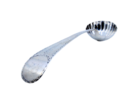 Concha de sopa em prata em forma de concha 